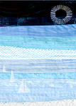 Seascape - Strip Patchwork - Side Fold A6 Photocard (P10033 C)