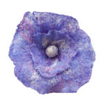 Large handrolled felt flower corsage with brooch pin (1010547)