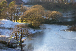 Loughrigg Tarn in the snow - Photographic Print