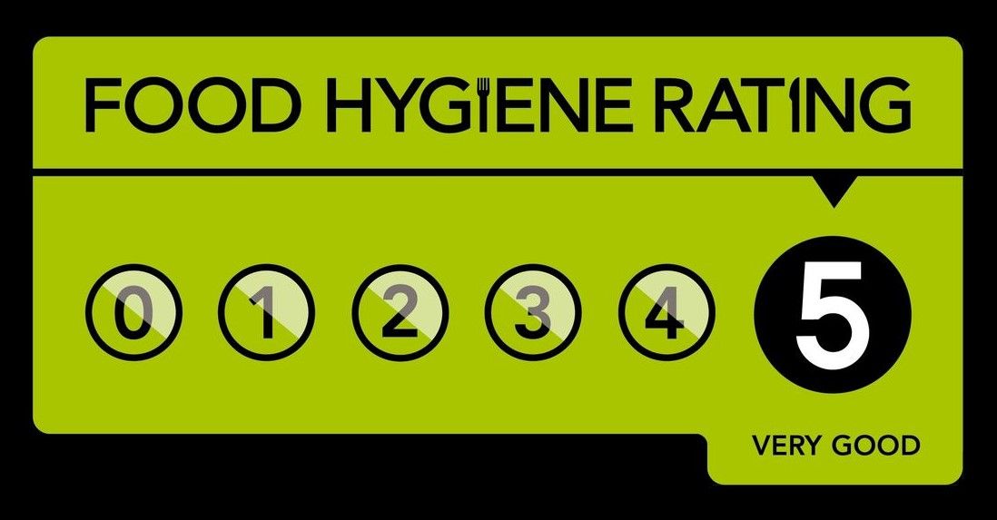 Food hygiene rating of 5