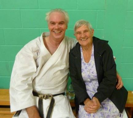Roy with Chelmsford Chief Instructor Sensei Dot Naylor
