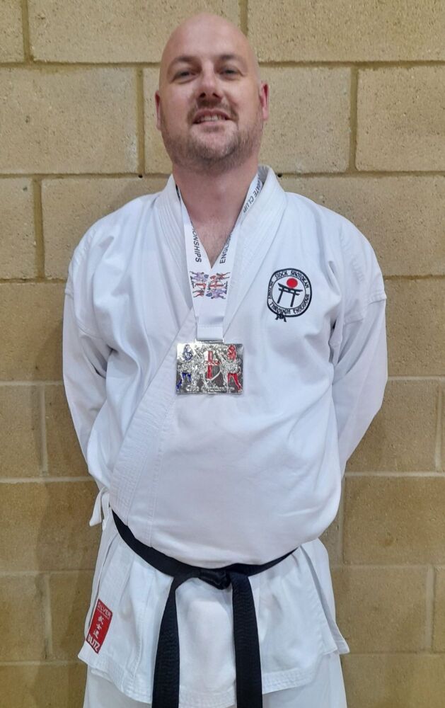 Lee Silver in the vets over 35s Kata 18th June 2023 Clacton