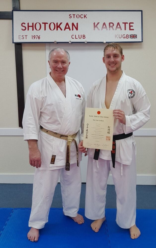 Lee &amp; Sensei Frank 3rd dan