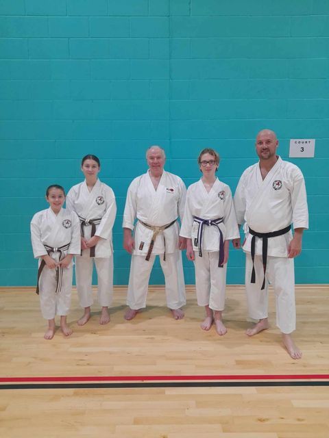 Lee, Angel, Skylar and Joseph with Sensei Brennan Nov24