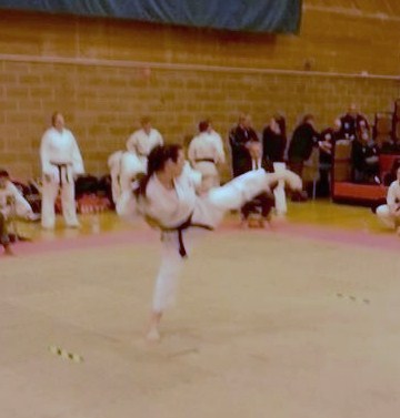 Emma at the 38th Shotokan Cup