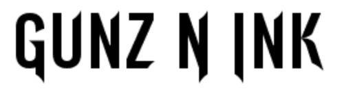 Gunz N Ink Tattoo Studio, site logo.
