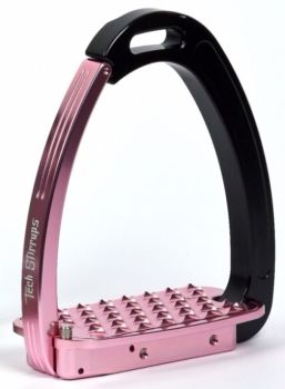 Tech Venice Magnetic Safety Stirrups - Black/Pink (£190.83 Exc VAT & £229.00 Inc VAT)