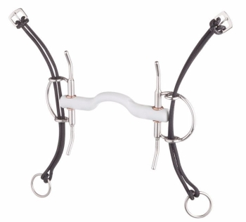 Nelson Full Cheek Gag with Tongue Port Snaffle (Price £125.00 Exc VAT or £150.00 Inc VAT) Product Code 10244