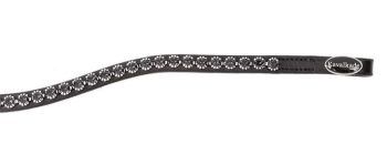 Browband "Splendid" Curved - Black Leather (£31.67 Exc VAT and £38.00 Inc VAT) Product Code 202 27
