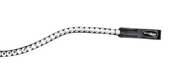 Browband "Candlelight" Curved - Black Leather (£29.17 Exc VAT and £35.00 Inc VAT) Product Code 202 25