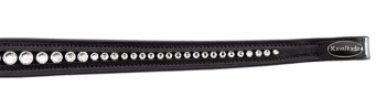 Browband “Flow“, gerade White rhinestones, increasing in size towards centre (£27.50 Exc VAT and £33.00 Inc VAT) Product Code 202 23
