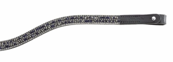 Browband “Button“, curved With elegant rhinestones and a button closure on the sides for fast exchange (£15.83 Exc VAT and £19.00 Inc VAT) Product Cod