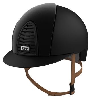 KEP CROMO 2.0 TEXTILE Riding Helmet - Black/Black Velvet Panels (UK Customer £715.00 / EU & International Customer £595.83)