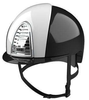 KEP CROMO 2.0 XC POLISH Riding Helmet - Black/Polish White Panels (UK Customer £675.00 / EU & International Customer £562.50)
