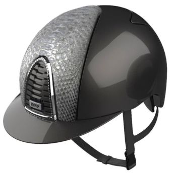 KEP CROMO 2.0 POLISH Riding Helmet - Grey/Python Silver Laminated Front Panel (UK Customer £1145.00 / EU & International Customer £954.17)