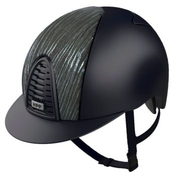 KEP CROMO 2.0 TEXTILE Riding Helmet - Blue/Black-Blue Vesna Fabric Front Panel (UK Customer £780.00 / EU & International Customer £650.00)