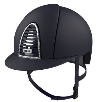 KEP CROMO 2.0 TEXTILE Riding Helmet - Blue/Swarovski Frame (UK Customer £850.00 / EU & International Customer £708.33)