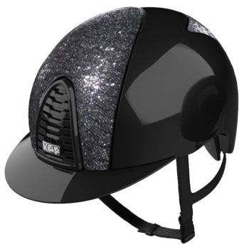 KEP CROMO 2.0 POLISH Riding Helmet - Black/Klimt Fabric Panels (UK Customer £1160.00 / EU & International Customer £966.67)