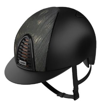 KEP CROMO 2.0 TEXTILE Riding Helmet - Black/Black-Bronze Vesna Fabric Front Panel (UK Customer £780.00 / EU & International Customer £650.00)