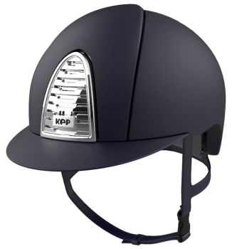 KEP CROMO 2.0 MICA Riding Helmet - Navy/Chrome Grid & Chrome Frame (UK Customer Price £570.00 EU & International Customer Price £475.00)