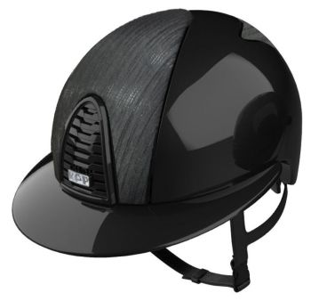 KEP CROMO 2.0 POLISH Riding Helmet - Black/Black Vesna Fabric Panels (UK Customer £1190.00 / EU & International Customer £991.67)