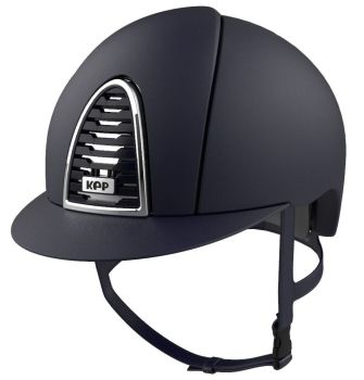 KEP CROMO 2.0 MICA Riding Helmet - Navy/Navy Grid & Chrome Frame (UK Customer Price £570.00 EU & International Customer Price £475.00)