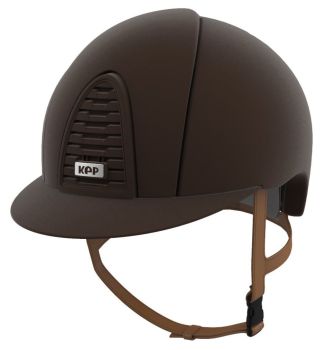 KEP Cromo 2.0 Velvet Riding Helmet -  Brown Full Velvet (UK Customer Price £630.00 / EU & International Customer Price £525.00