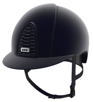 KEP Cromo 2.0 Velvet Riding Helmet - Navy Blue Full Velvet (UK Customer Price £630.00 / EU & International Customer Price £525.00