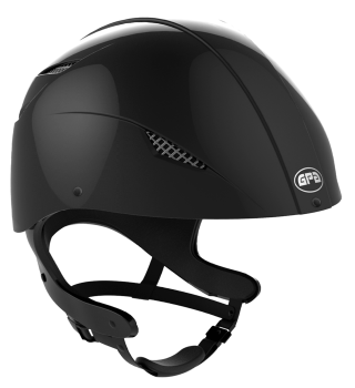 GPA Easy Jock Up TLS Riding Helmet - (EU & International Customers £304.17 No VAT / UK Customers £365.00 Inc VAT) - Shell Colour - Glossy Black
