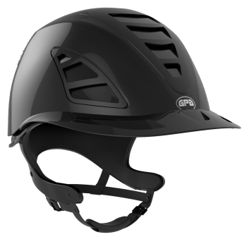 GPA 4S Speed Air TLS Riding Helmet (EU & International Customers £412.50 No VAT / UK Customers £495.00 Inc VAT) - Shell Colour - Glossy Black