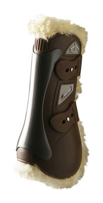 VEREDUS GRAND-PRIX TENDON BOOT WITH A SHEEPSKIN INTERIOR - Brown