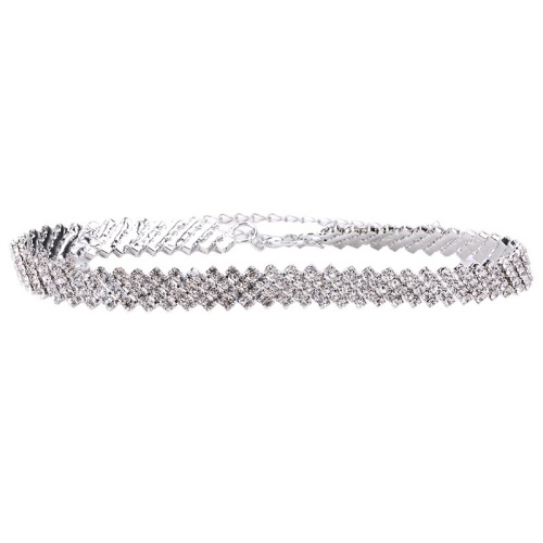 Delicate Crystal Collar Necklace