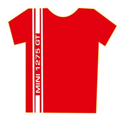 Mens T shirt - Red 1275GT Stripe