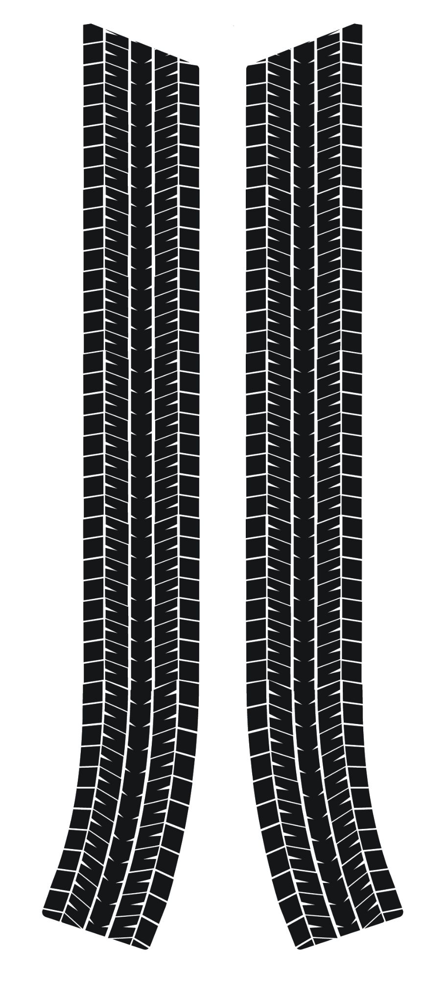 Classic Mini Tyre Tread Bonnet Stripes