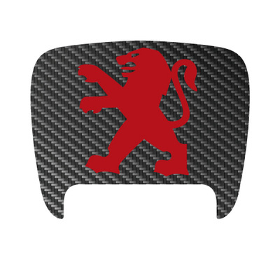 306 S2 Boot Lock Decal Carbon and Diablo Red