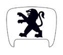 306 S2 Boot Lock Decal Plain White With Black Lion