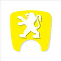 106 S2 Boot Lock Decal Yellow With White Lion