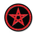 Classic Mini Wheel Centre - Red Pentagram