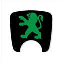 106 S2 Boot Lock Decal Plain Black With Green Lion