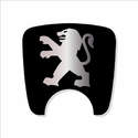 106 S2 Boot Lock Decal Plain Black With Silver Lion