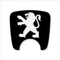 106 S2 Boot Lock Decal Plain Black With White Lion