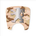 106 S2 Boot Lock Decal Camouflage 3 With Silver Lion