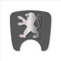 106 S2 Boot Lock Decal Dark Grey With Silver Lion