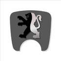 106 S2 Boot Lock Decal Dark Grey With Black & Silver Lion