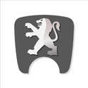 106 S2 Boot Lock Decal Dark Grey With White & Silver Lion