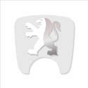106 S2 Boot Lock Decal Grey With White & Silver Lion