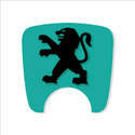 106 S2 Boot Lock Decal Turquoise With Black Lion