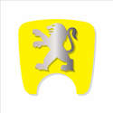 106 S2 Boot Lock Decal Yellow With Silver Lion