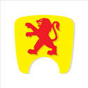 106 S2 Boot Lock Decal Yellow With Red Lion