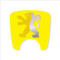 106 S2 Boot Lock Decal Yellow With Dark & Silver Lion